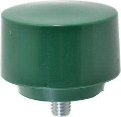 NUPLA - 2-1/2" Face Diam, Grade Tough, Green Hammer Tip/Face - Plastic - Benchmark Tooling