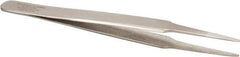 Aven - 4-1/2" OAL 2A-SA Precision Tweezers - Straight Round - Benchmark Tooling