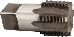 Reiff & Nestor - 2 - 11-1/2 NPT Thread, 7 Flute Standard Pipe Tap - 4-1/2" OAL, 1-3/4" Thread Length, 1-7/8" Shank Diam, Nitride Finish, High Speed Steel - Exact Industrial Supply