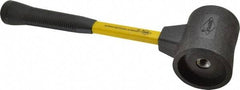 NUPLA - 3-1/4 Lb Head 3" Face Composite Nonmarring Hammer without Faces - Fiberglass Handle - Benchmark Tooling