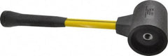 NUPLA - 6-1/2 Lb Head 3" Face Composite Nonmarring Hammer without Faces - Fiberglass Handle - Benchmark Tooling