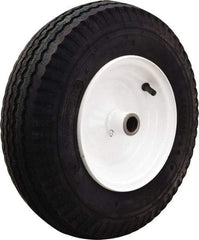 Hamilton - 16 Inch Diameter x 4-7/8 Inch Wide, Rubber Caster Wheel - 1,220 Lb. Capacity, 4-1/2 Inch Hub Length, 1-1/4 Inch Axle Diameter, Tapered Roller Bearing - Benchmark Tooling