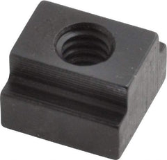 Gibraltar - 1/4-20 Blind Tapped T Slot Nut - 3/8" Slot Width, 9/16 x 15/64" Base Width x Height, 9/16 x 3/8" OAL x Height - Benchmark Tooling