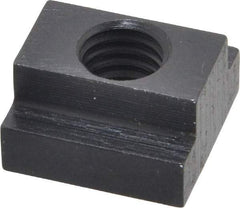 Gibraltar - 7/16-14 Blind Tapped T Slot Nut - 1/2" Slot Width, 7/8 x 9/32" Base Width x Height, 7/8 x 1/2" OAL x Height - Benchmark Tooling