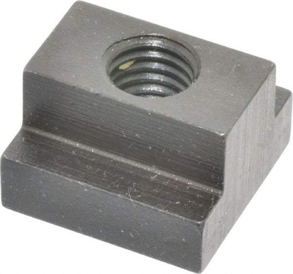 Gibraltar - 1/2-13 Blind Tapped T Slot Nut - 5/8" Slot Width, 1-1/8 x 3/8" Base Width x Height, 1-1/8 x 3/4" OAL x Height - Benchmark Tooling