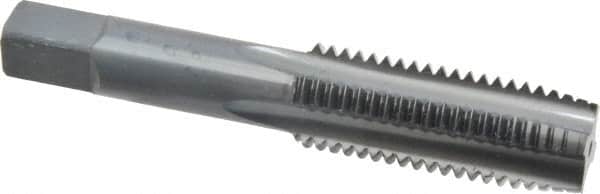 Kennametal - 3/4-10 UNC 4 Flute Oxide Finish High Speed Steel Straight Flute Standard Hand Tap - Plug, Right Hand Thread, 4-1/4" OAL, 2" Thread Length, H3 Limit, Oversize - Exact Industrial Supply