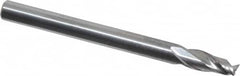 OSG - 1/8", 2 Flute, Single End, Solid Carbide, 0.01" Corner Radius End Mill - 1-1/2" OAL, 30° Helix, Right Hand Flute, 1/4" LOC, Right Hand Cut - Benchmark Tooling