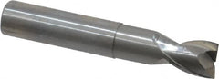 OSG - 1/2", 1/2" LOC, 1/2" Shank Diam, 3" OAL, 2 Flute, Solid Carbide Square End Mill - Single End, Uncoated, Spiral Flute, 30° Helix, Centercutting, Right Hand Cut, Right Hand Flute, Series 2023 - Benchmark Tooling