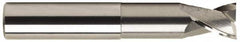 OSG - 3/4", 3/4" LOC, 3/4" Shank Diam, 6" OAL, 2 Flute, Solid Carbide Square End Mill - Single End, Uncoated, Spiral Flute, 30° Helix, Centercutting, Right Hand Cut, Right Hand Flute, Series 2024 - Benchmark Tooling