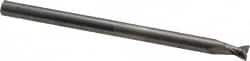 Corner Radius End Mill: 1/4″ Dia, 1/4″ LOC, 0.02″ Radius, 2 Flutes, Solid Carbide 4″ OAL, 1/4″ Shank Dia, 30 ° Helix, Bright/Uncoated, Corner Radius End, Centercutting, Series 2024
