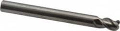 OSG - 1/4", 3 Flute, Single End, Solid Carbide, 0.06" Corner Radius End Mill - 2-1/2" OAL, 45° Helix, Right Hand Flute, 3/8" LOC, Right Hand Cut - Benchmark Tooling