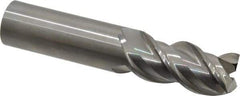 OSG - 1", 2" LOC, 1" Shank Diam, 5" OAL, 3 Flute, Solid Carbide Square End Mill - Single End, Uncoated, Spiral Flute, 45° Helix, Centercutting, Right Hand Cut, Right Hand Flute, Series 2042 - Benchmark Tooling