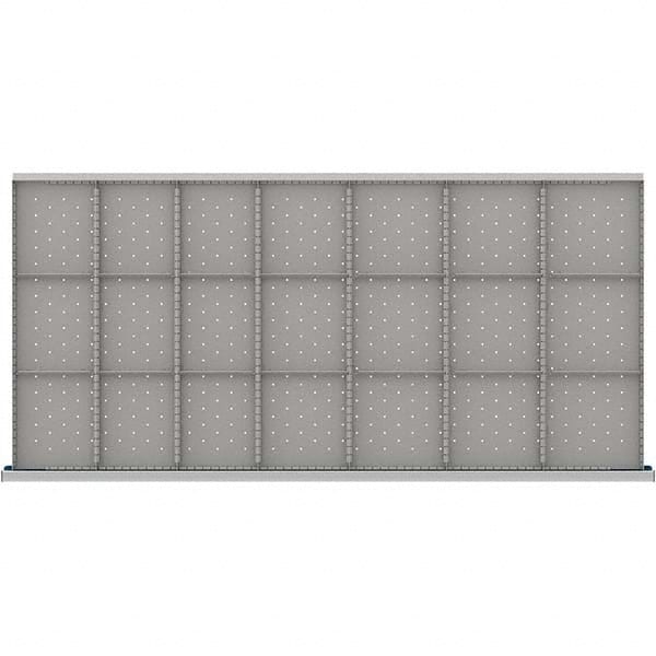 LISTA - 21-Compartment Drawer Divider Layout for 3.15" High Drawers - Benchmark Tooling