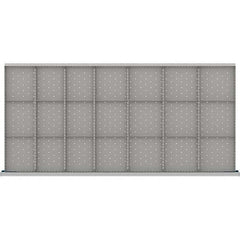 LISTA - 21-Compartment Drawer Divider Layout for 3.15" High Drawers - Benchmark Tooling