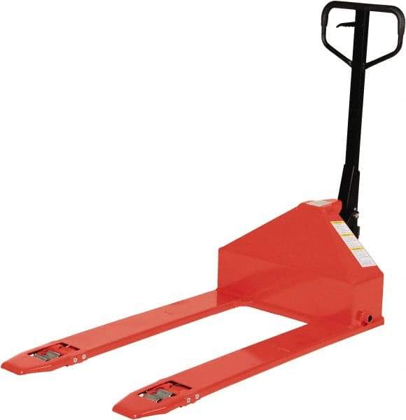 Vestil - 2,200 Lb Capacity, 3.38" Lift Industrial Pallet Truck - 1-1/2" Min Lift Height, 44" Fork Length x 6-1/2" Fork Width, 27" Overall Width - Benchmark Tooling