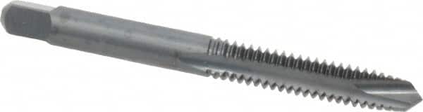 Kennametal - 1/4-20 UNC, 2 Flute, Oxide Finish, High Speed Steel Spiral Point Tap - Plug Chamfer, Right Hand Thread, 2-1/2" OAL, 1" Thread Length, 0.255" Shank Diam, 3B Class of Fit - Exact Industrial Supply