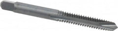 Kennametal - 1/4-20 UNC, 2 Flute, Oxide Finish, High Speed Steel Spiral Point Tap - Plug Chamfer, Right Hand Thread, 2-1/2" OAL, 1" Thread Length, 0.255" Shank Diam, 3B Class of Fit - Exact Industrial Supply