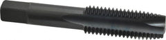 Kennametal - 3/4-10 UNC, 3 Flute, Oxide Finish, High Speed Steel Spiral Point Tap - Plug Chamfer, Right Hand Thread, 4-1/4" OAL, 2" Thread Length, 0.59" Shank Diam - Exact Industrial Supply