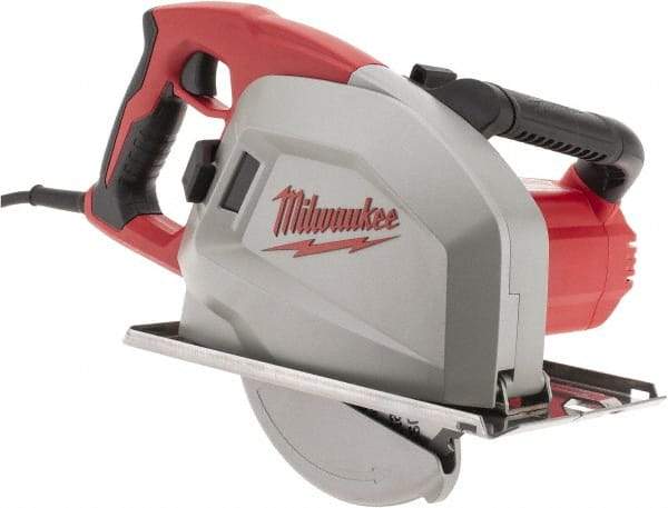 Milwaukee Tool - 13 Amps, 8" Blade Diam, 3,700 RPM, Electric Circular Saw - 120 Volts, 1.75 hp, 15' Cord Length, 5/8" Arbor Hole, Right Blade - Benchmark Tooling