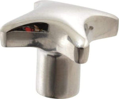 KIPP - 1.96" Head Diam, 4 Point Lobed Knob - 3/8" Hole, Stainless Steel - Benchmark Tooling