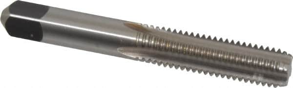 Kennametal - M10x1.50 Metric Coarse 6H 4 Flute Bright Finish High Speed Steel Straight Flute Standard Hand Tap - Bottoming, Right Hand Thread, 2.94" OAL, 1-1/4" Thread Length, D6 Limit, Oversize - Exact Industrial Supply