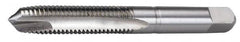 Hertel - #3-48 UNC, 2 Flute, Bright Finish, High Speed Steel Spiral Point Tap - Plug Chamfer, Left Hand Thread, 1-13/16" OAL, 2B Class of Fit - Exact Industrial Supply