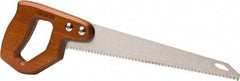 Irwin - 11-1/2" High Carbon Steel Blade Utility Saw - Hardwood Handle, Ergonomically Design D-Style, 16-3/4" OAL - Benchmark Tooling