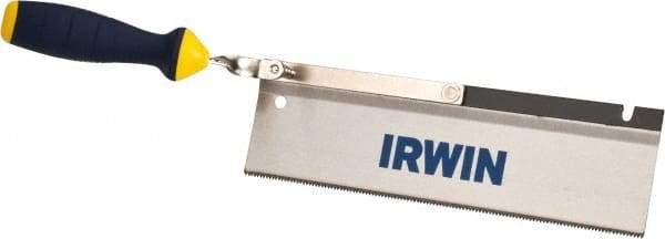 Irwin - 10" High Carbon Steel Blade Dovetail Saw - Plastic Handle, Ergonomic, 17-1/4" OAL - Benchmark Tooling