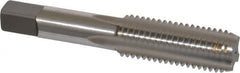 Kennametal - 3/4-10 UNC 4 Flute Bright Finish High Speed Steel Straight Flute Standard Hand Tap - Bottoming, Left Hand Thread, 4-1/4" OAL, 2" Thread Length, H3 Limit, Oversize - Exact Industrial Supply