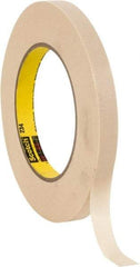 3M - 1/2" Wide x 60 Yd Long Tan Paper Masking Tape - Series 234, 5.9 mil Thick, 27 In/Lb Tensile Strength - Benchmark Tooling