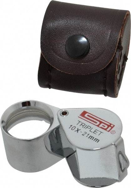 SPI - 10x Magnification, 53/64 Inch Lens Diameter, Triplet Lens Loupe - 1 Lens - Benchmark Tooling