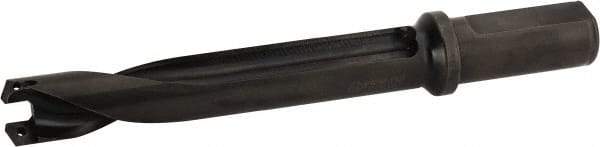 Allied Machine and Engineering - 24 to 25.78mm Diam, 5xD, 5-1/8" Max Depth, 1" Shank Diam, 8-13/16" OAL, Replaceable Tip Drill - Series 24 - Benchmark Tooling