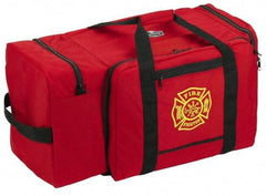 Ergodyne - 3 Pocket, 7,280 Cubic Inch, 1000D Nylon Empty Gear Bag - 21 Inch Wide x 15 Inch Deep x 16 Inch High, Red, Fire and Rescue Logo, Model No. 5005 - Benchmark Tooling