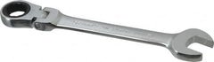 Blackhawk by Proto - 19mm 12 Point Flexhead Combination Wrench - 15° Head Angle, 8-1/2" OAL, Steel, Chrome Finish - Benchmark Tooling
