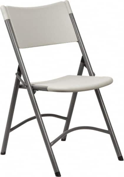 NPS - 18" Wide x 16-5/8" Deep x 32" High, Molded Resin Folding Chair - Gray - Benchmark Tooling