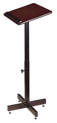 Oklahoma Sound - Mahogany Portable Lectern - 16" Deep x 20" Wide x 30-44" High - Benchmark Tooling