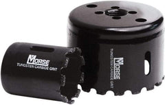 M.K. MORSE - 3/4" Diam, 1-15/16" Cutting Depth, Hole Saw - Carbide Grit Saw, Gulleted Edge - Benchmark Tooling