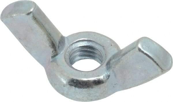 Value Collection - #10-32 UNF, Steel Standard Wing Nut - Grade 2, 0.91" Wing Span, 0.47" Wing Span - Benchmark Tooling