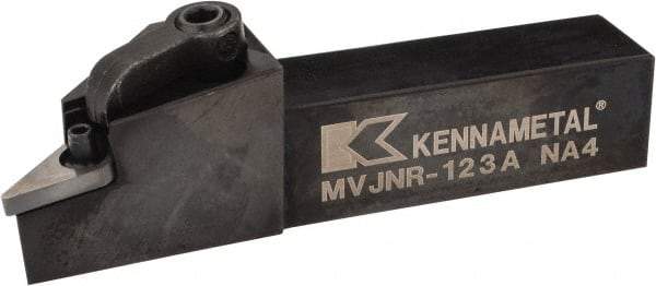 Kennametal - MVJN, Right Hand Cut, 3° Lead Angle, 3/4" Shank Height x 3/4" Shank Width, Negative Rake Indexable Turning Toolholder - 4" OAL, VN..33. Insert Compatibility, Series Kenloc - Benchmark Tooling