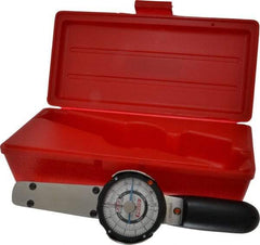 Proto - 3/8" Drive Dial Torque Wrench - 50 Ft/Lb Torque, 10-1/4" OAL, Fixed Head - Benchmark Tooling