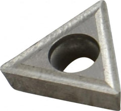Interstate - TPGT32.52 Grade I22 Carbide Turning Insert - Uncoated, 60° Triangle, 3/8" Inscr Circle, 5/32" Thick, 1/32" Corner Radius - Benchmark Tooling