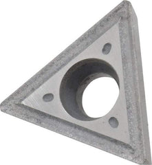 Interstate - TPGT432 Grade I22 Carbide Turning Insert - Uncoated, 60° Triangle, 1/2" Inscr Circle, 3/16" Thick, 1/32" Corner Radius - Benchmark Tooling