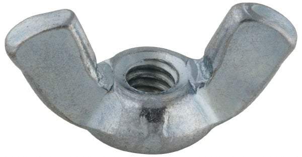 Value Collection - #6-32 UNC, Steel Standard Wing Nut - Grade 2, 0.72" Wing Span, 0.41" Wing Span - Benchmark Tooling