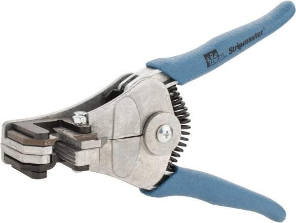 Ideal - 22 to 10 AWG Capacity Automatic Wire Stripper - 7" OAL, Plastic Cushion Handle - Benchmark Tooling