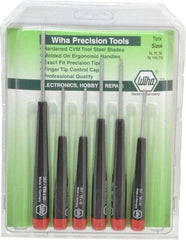 Wiha - 6 Piece T6 to T15 Micro Handle Torx Driver Set - T6, T7, T8, T9, T10, T15 - Benchmark Tooling