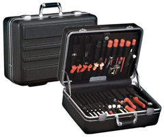 Platt - 14" Wide x 7" High, Clamshell Hard Case - Black, Polyethylene - Benchmark Tooling