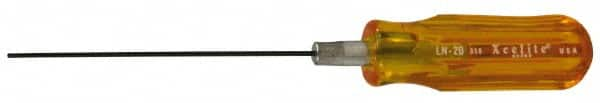 Xcelite - 0.05" Standard Hex Driver - 4" Bade Length, Standard Handle, 6-5/8" OAL - Benchmark Tooling