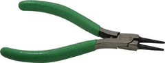 Xcelite - 4-1/2" OAL, 7/8" Jaw Length x 7/16" Jaw Width, Long Nose Side Cutting Round Nose Pliers - Standard Jaw, Standard Head, ESD Cushion Handles, with Spring - Benchmark Tooling