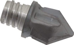 Iscar - MM HCD Grade IC908 Carbide Chamfer Milling Tip Insert - TiAlN Finish, 2 Flutes, 1/2" Cutting Diam, 0.472" Depth of Cut, 0.61" Extension - Benchmark Tooling