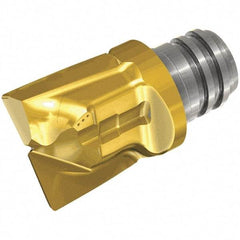 Iscar - MM HC Grade IC908 Carbide T-Slot Milling Tip Insert - TiAlN Finish, 2 Flutes, 0.472" Cutting Diam, 0.394" Depth of Cut, 0.56" Extension, 0.079" Cnr Rad, 10° Helix - Benchmark Tooling